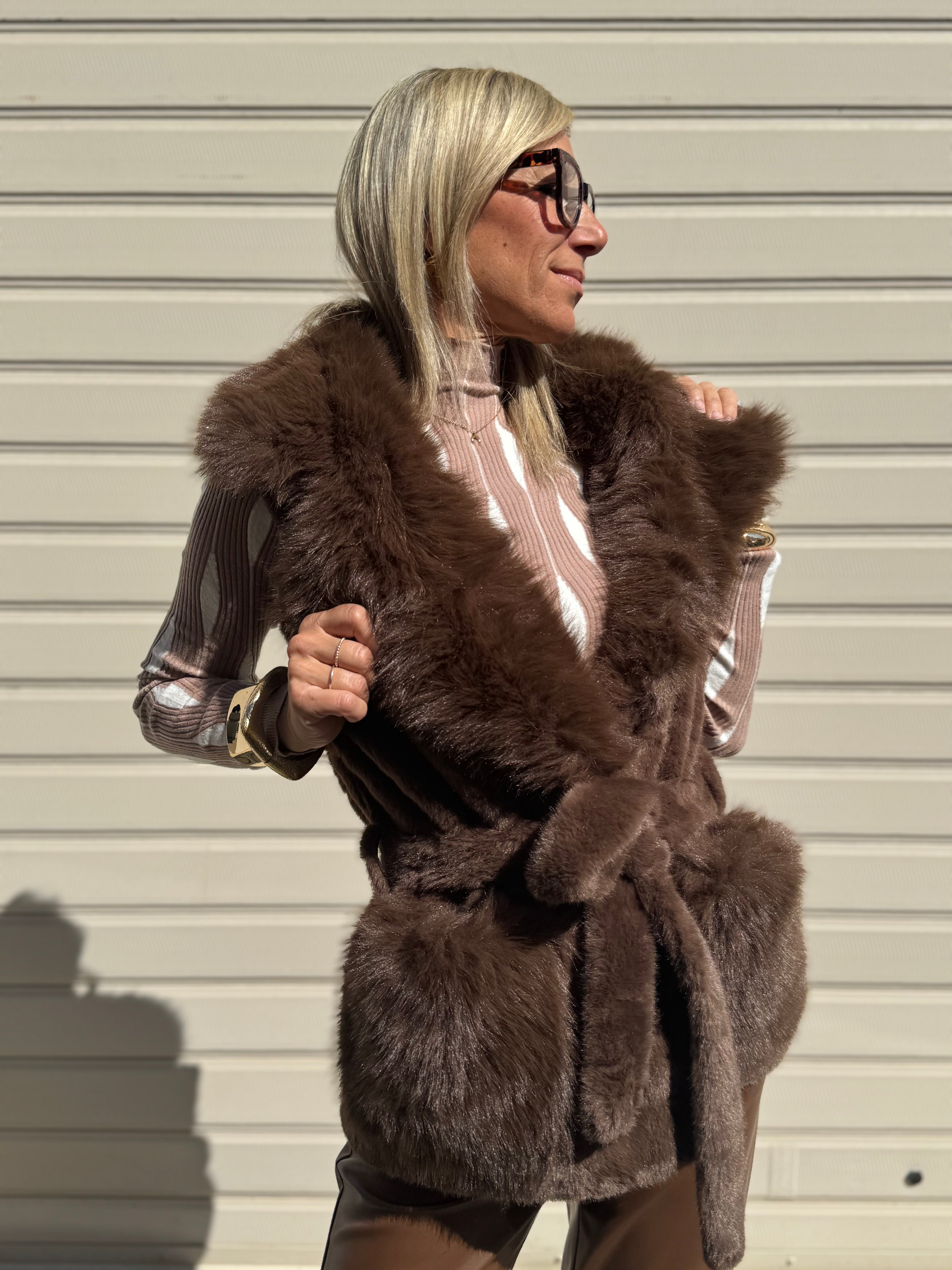 Gilet ecopelliccia