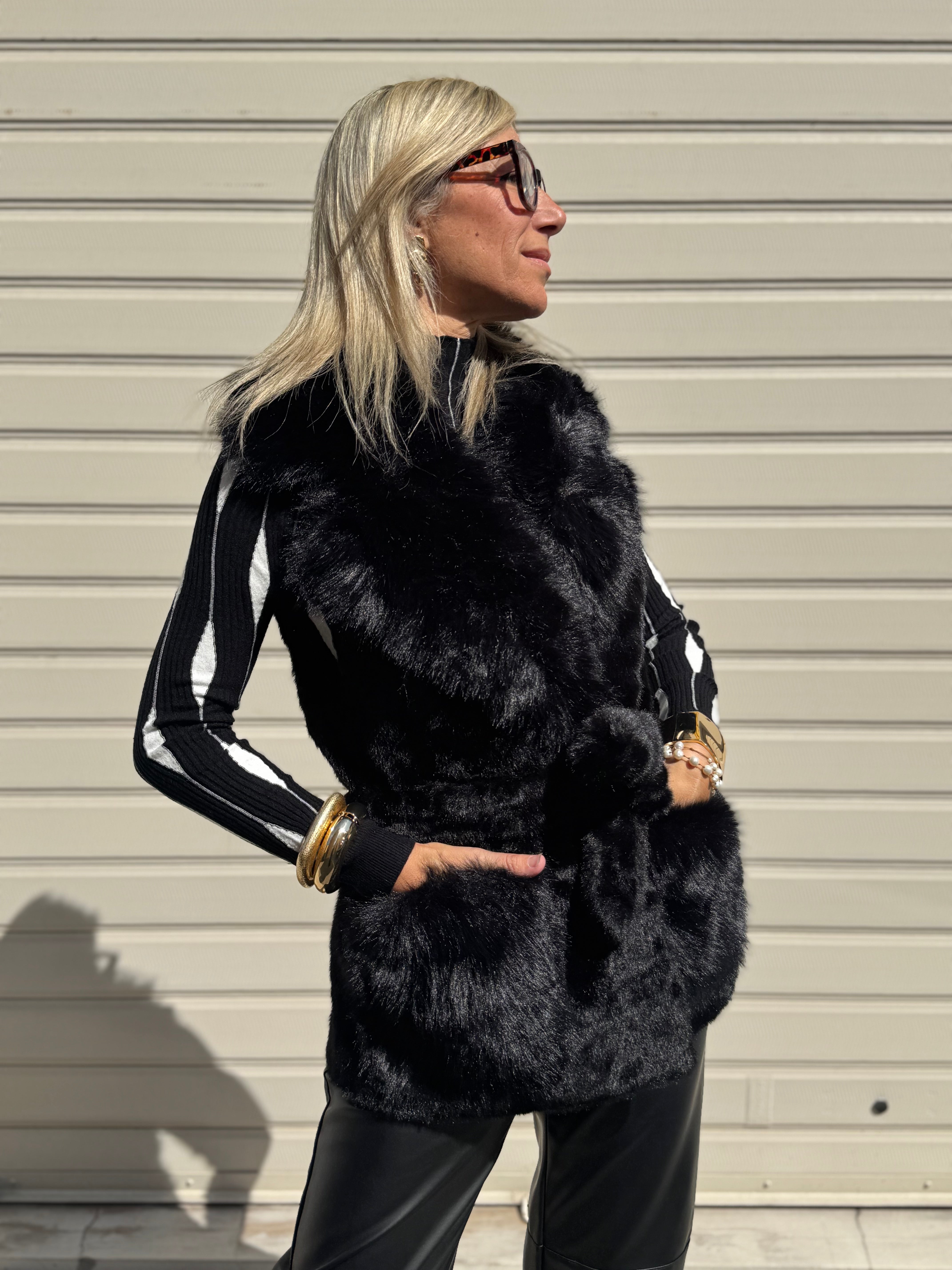 Gilet ecopelliccia