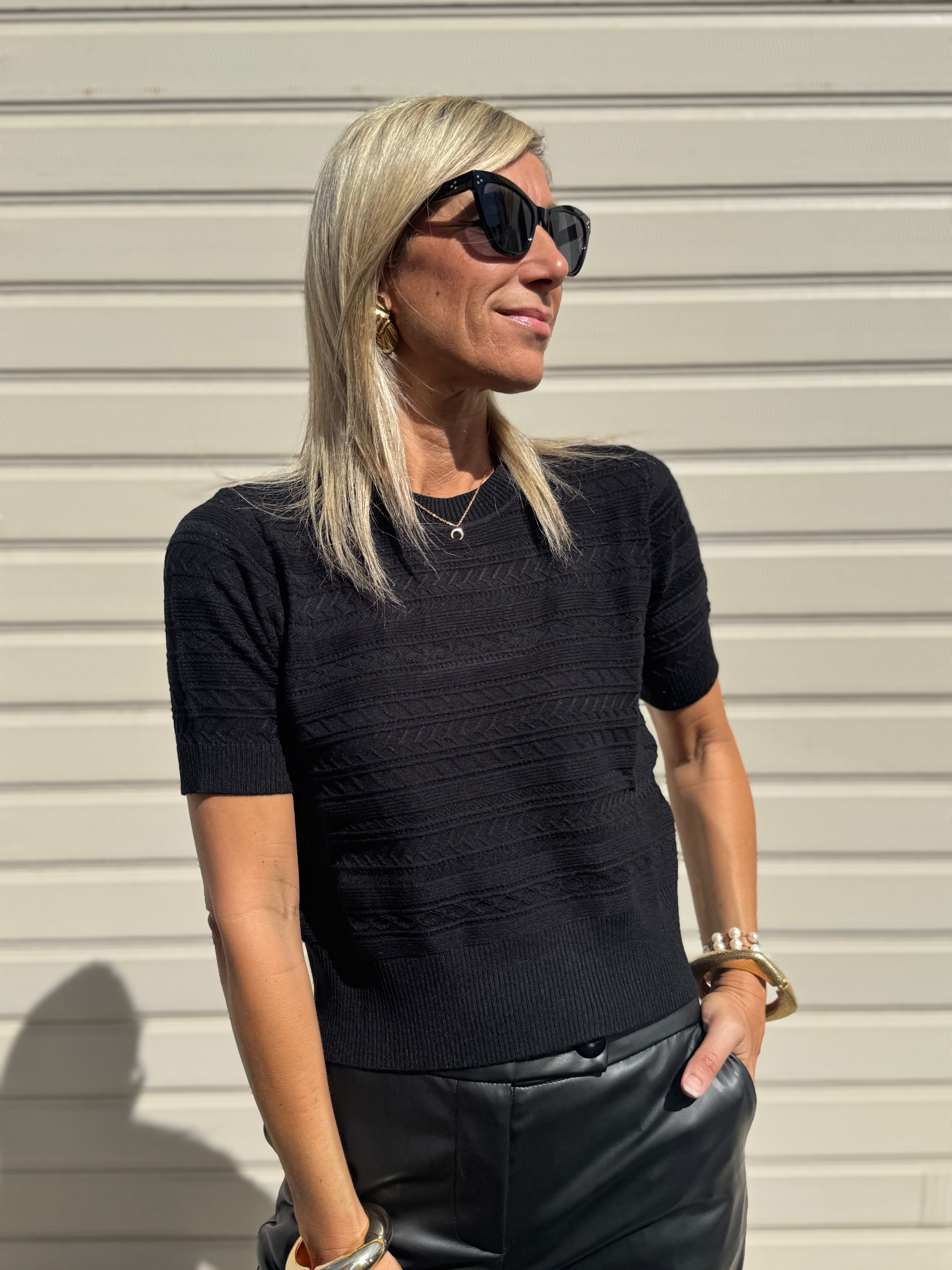 Maglia girocollo manica corta Mimi