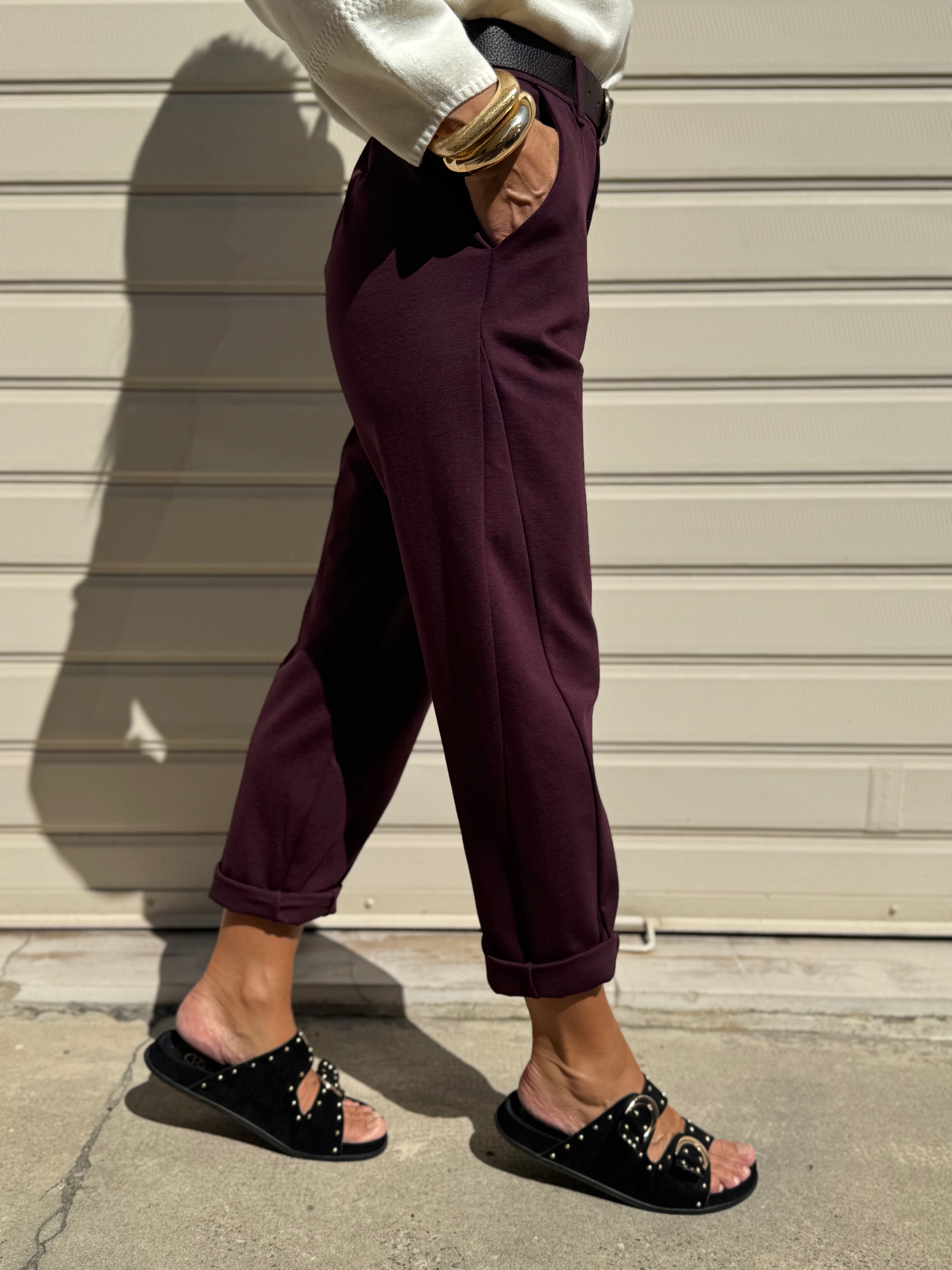 Pantalone baggy punto milano