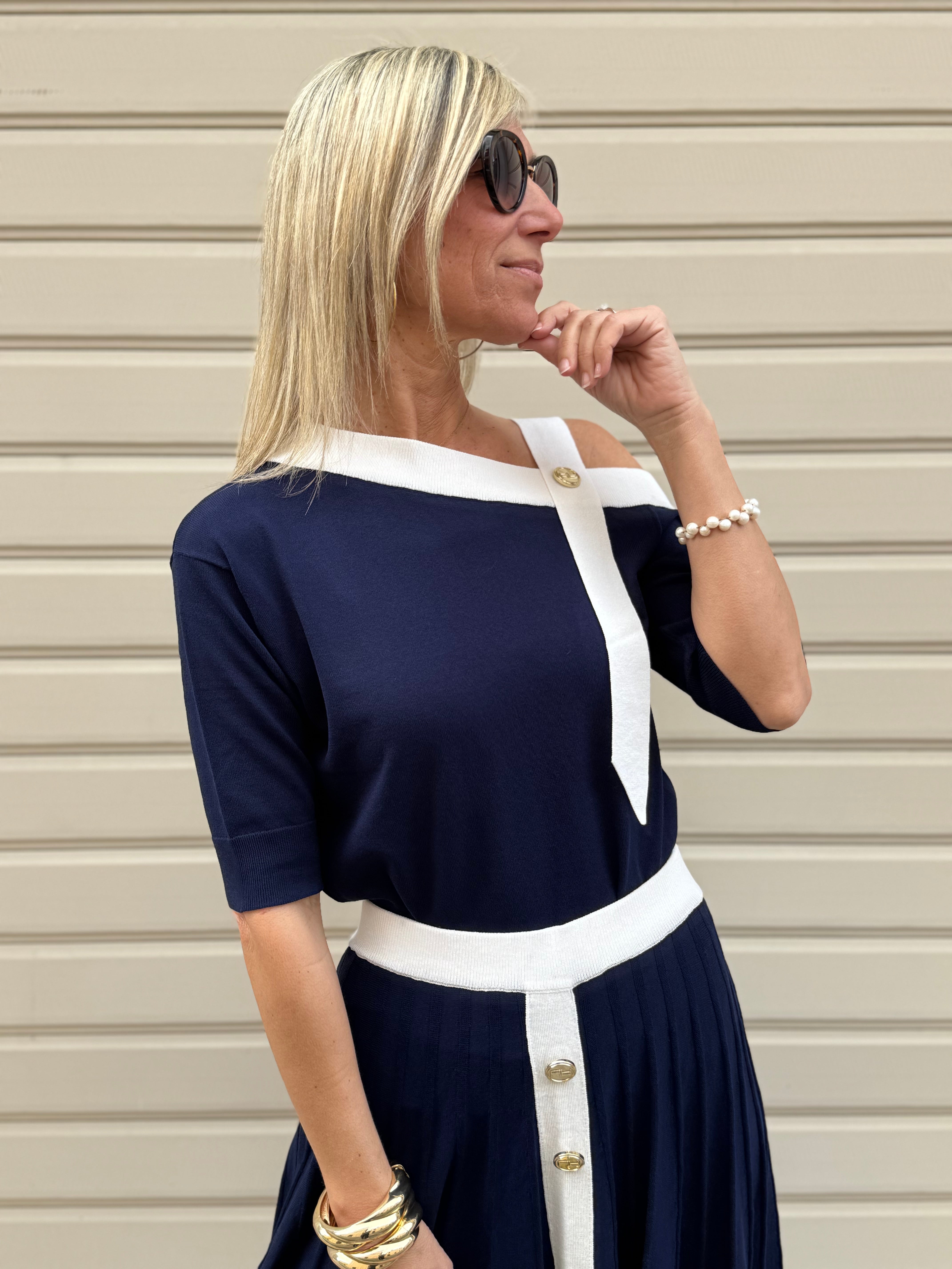 Maglia bicolore artigli