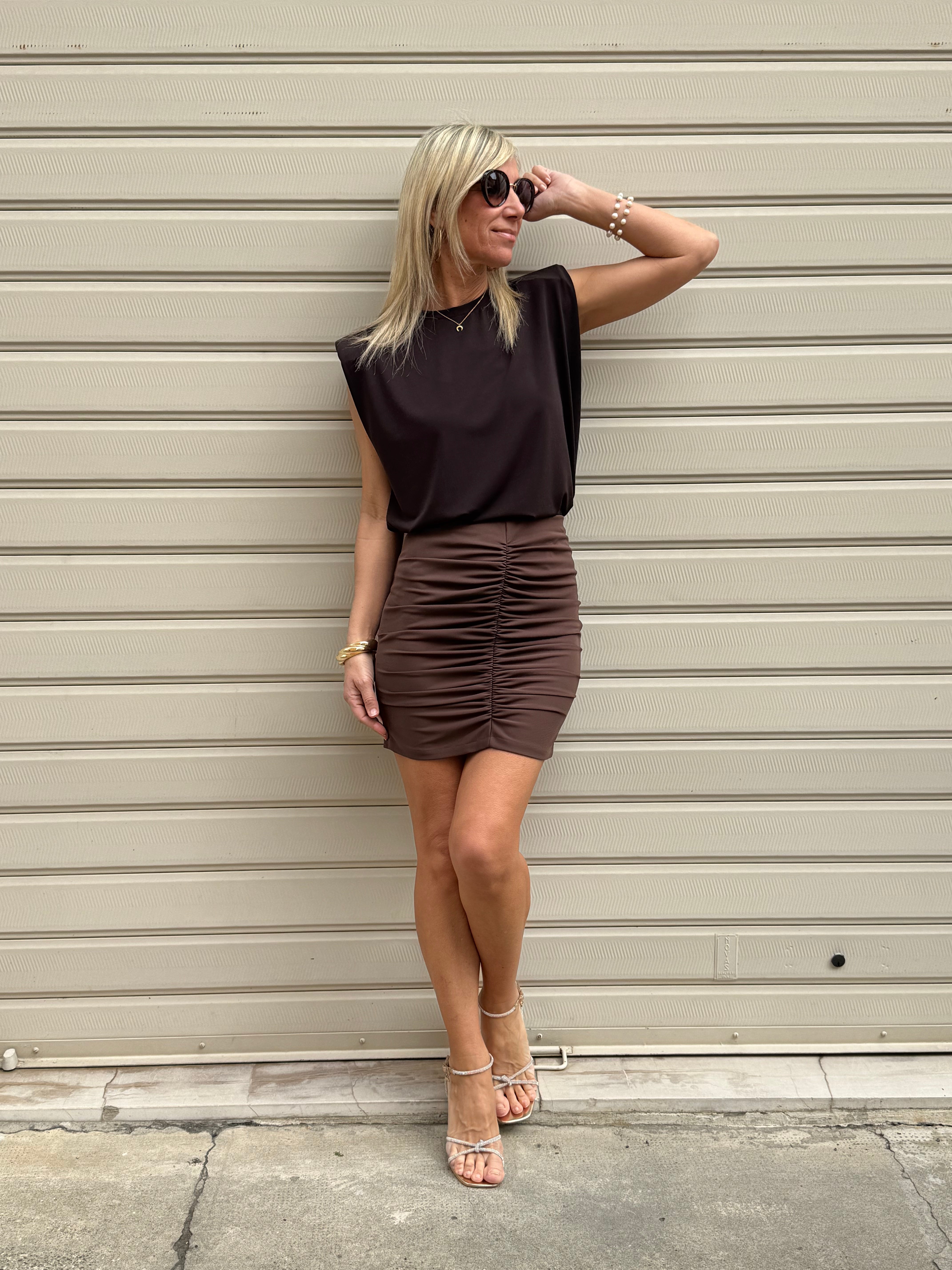 Blusa spalline imbottite kontatto