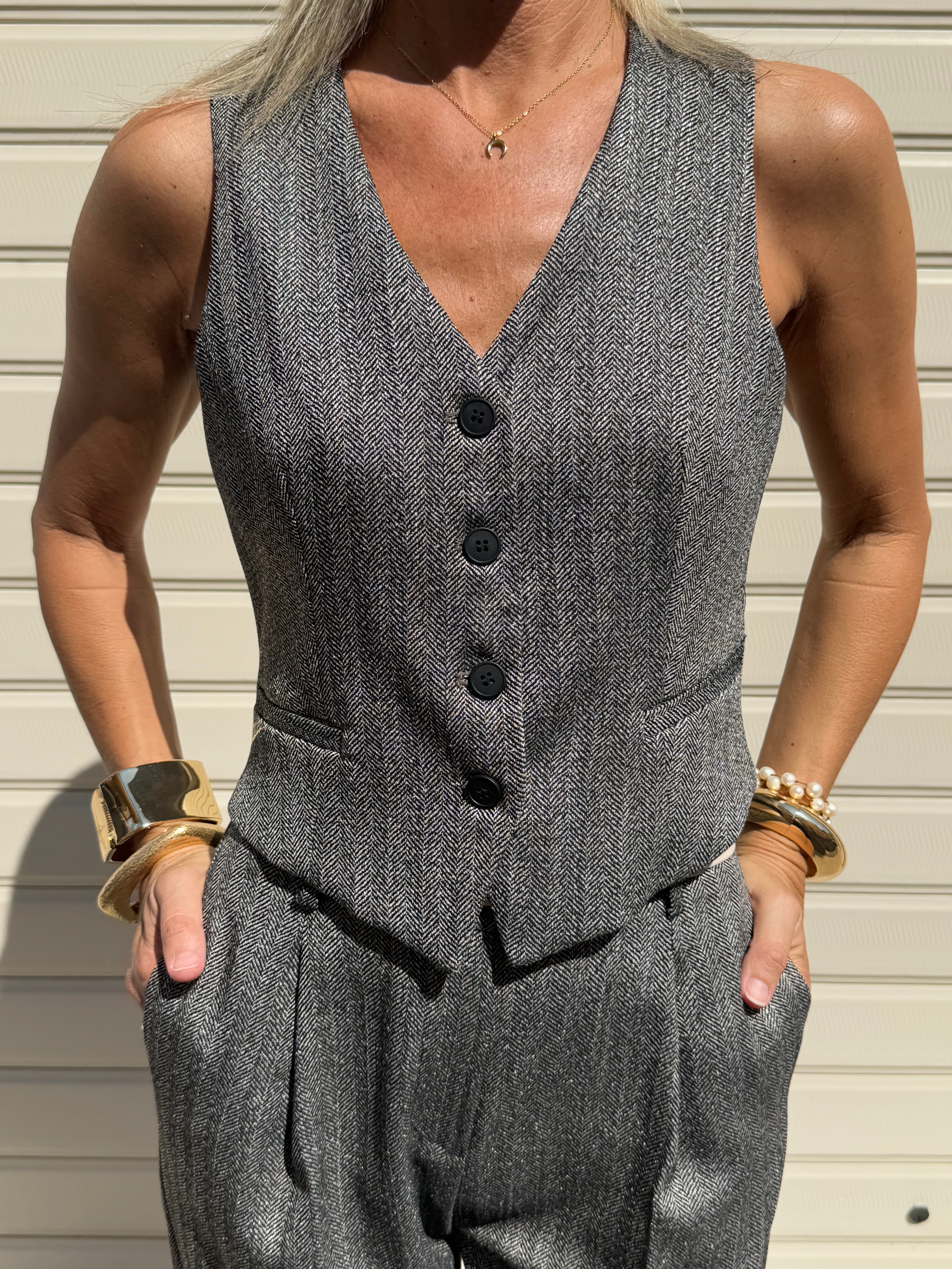 Gilet spigato