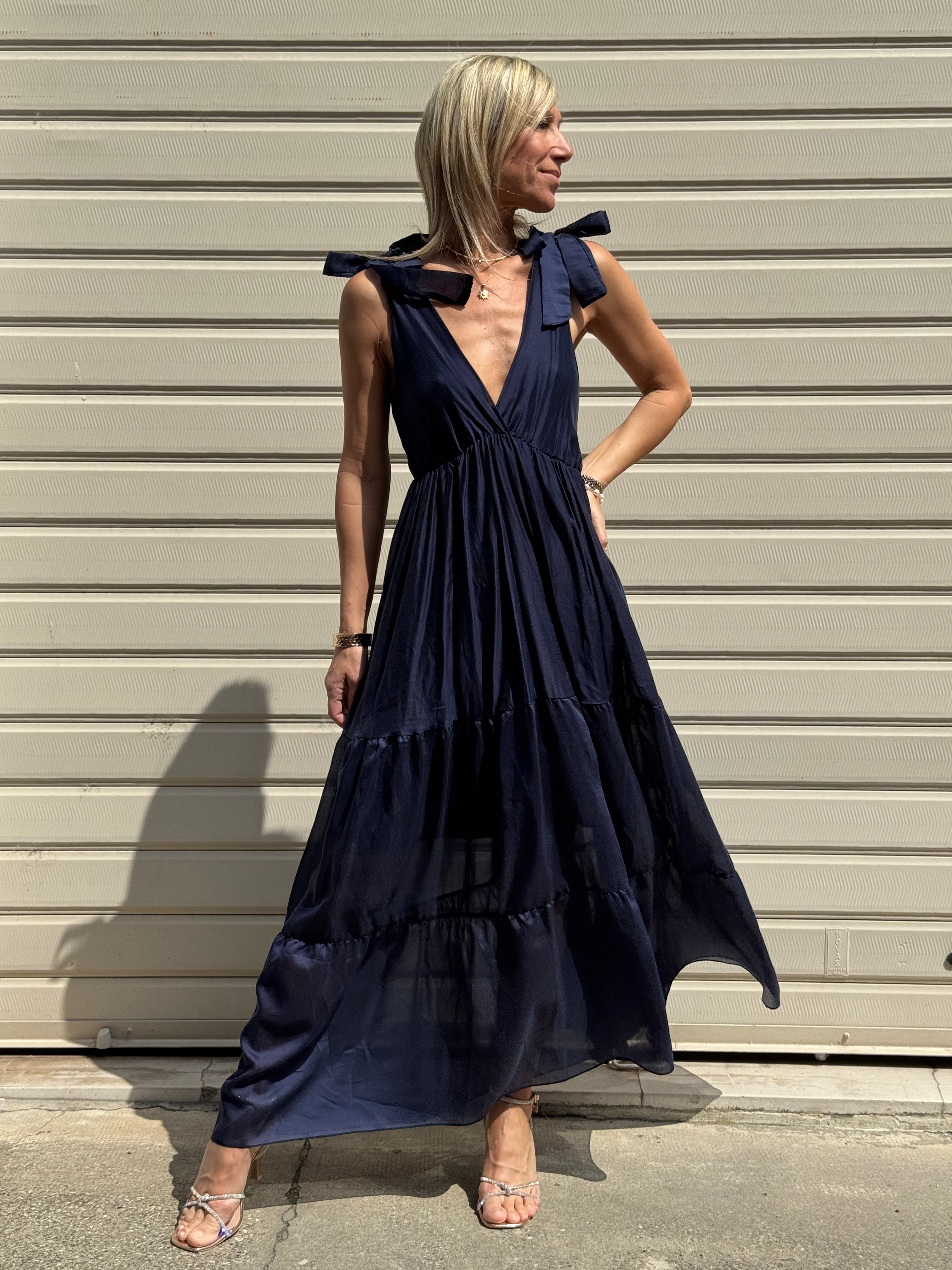 Abito Fiocco Tencel
