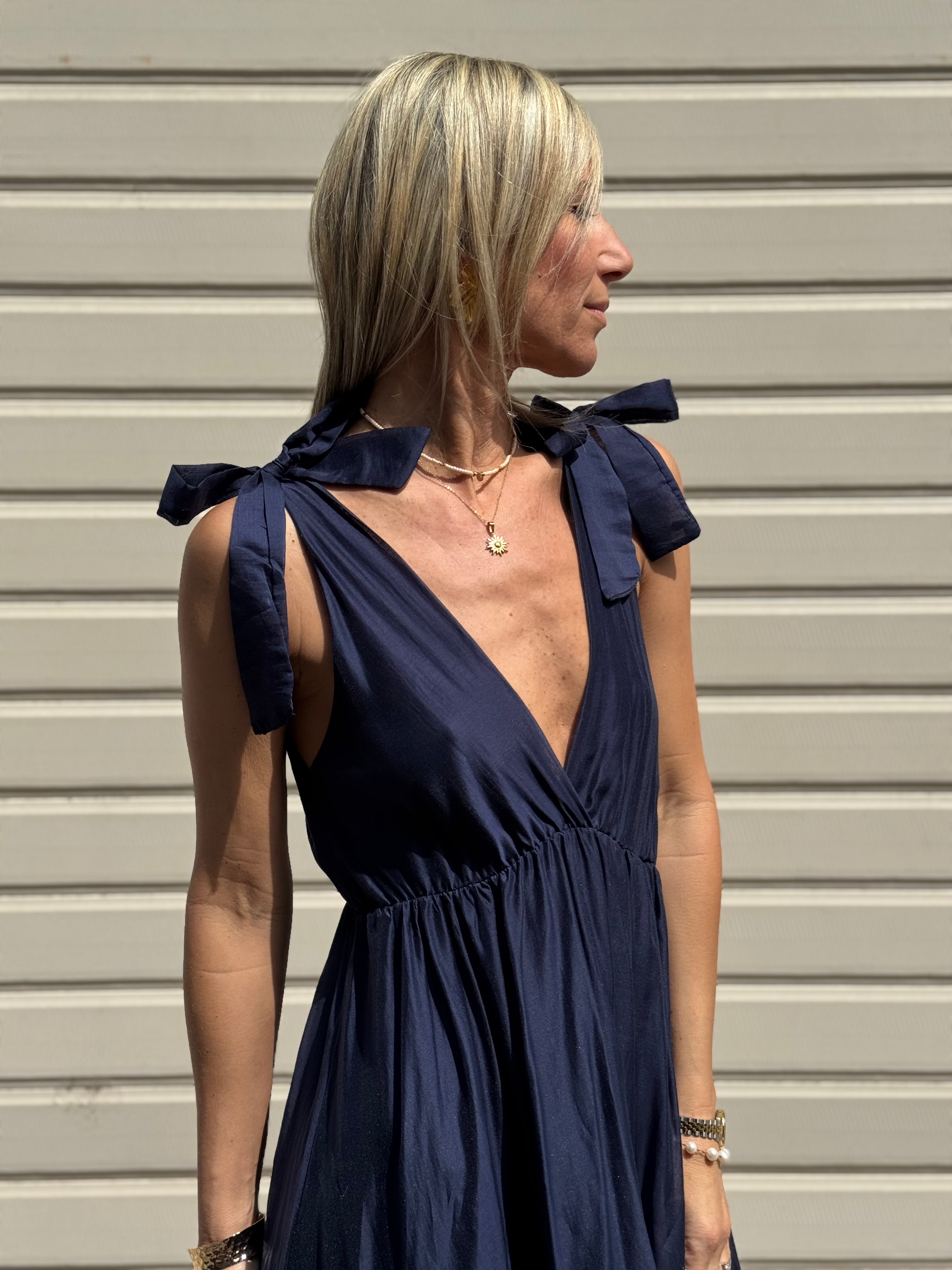Abito Fiocco Tencel