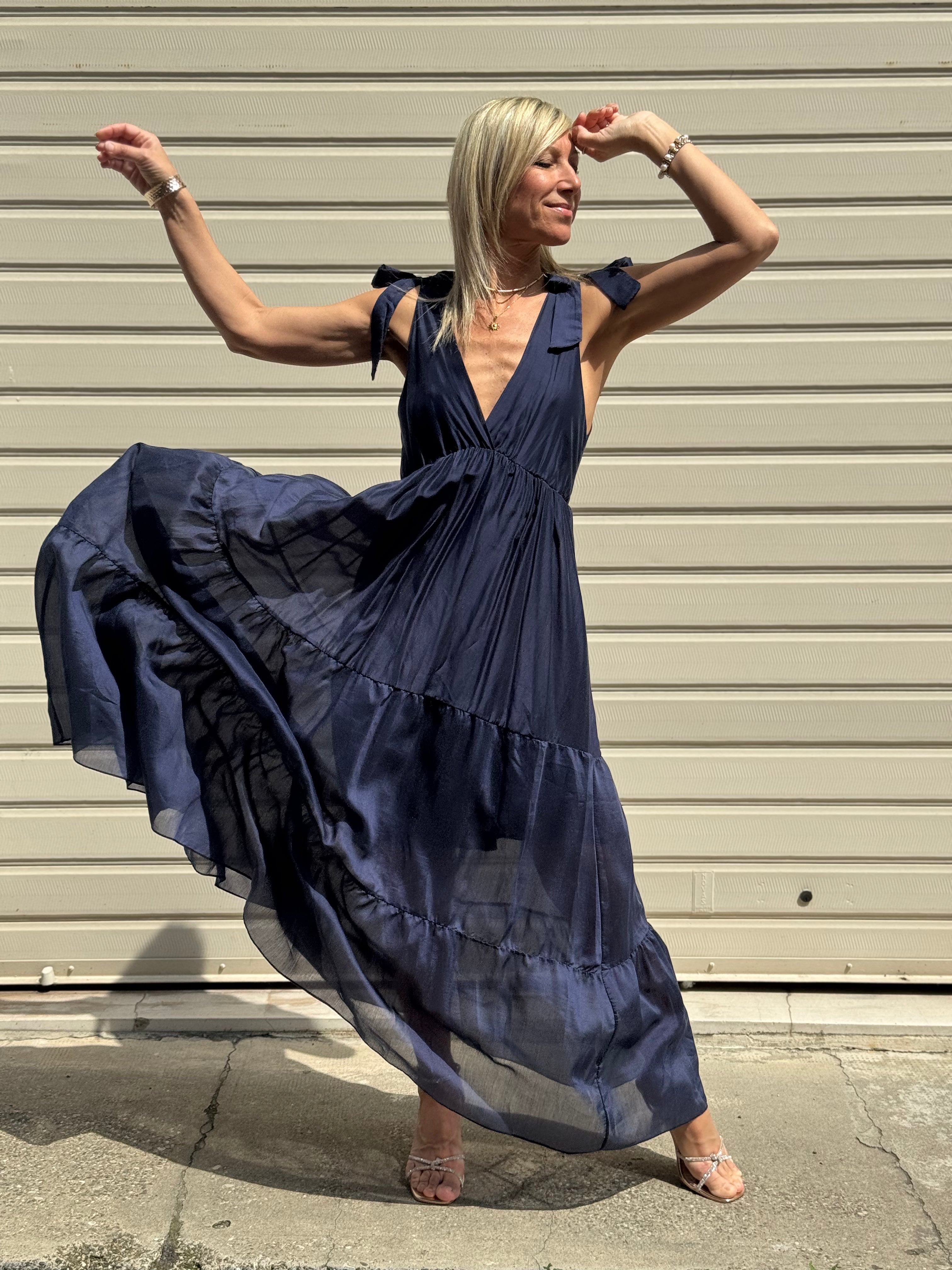 Abito Fiocco Tencel