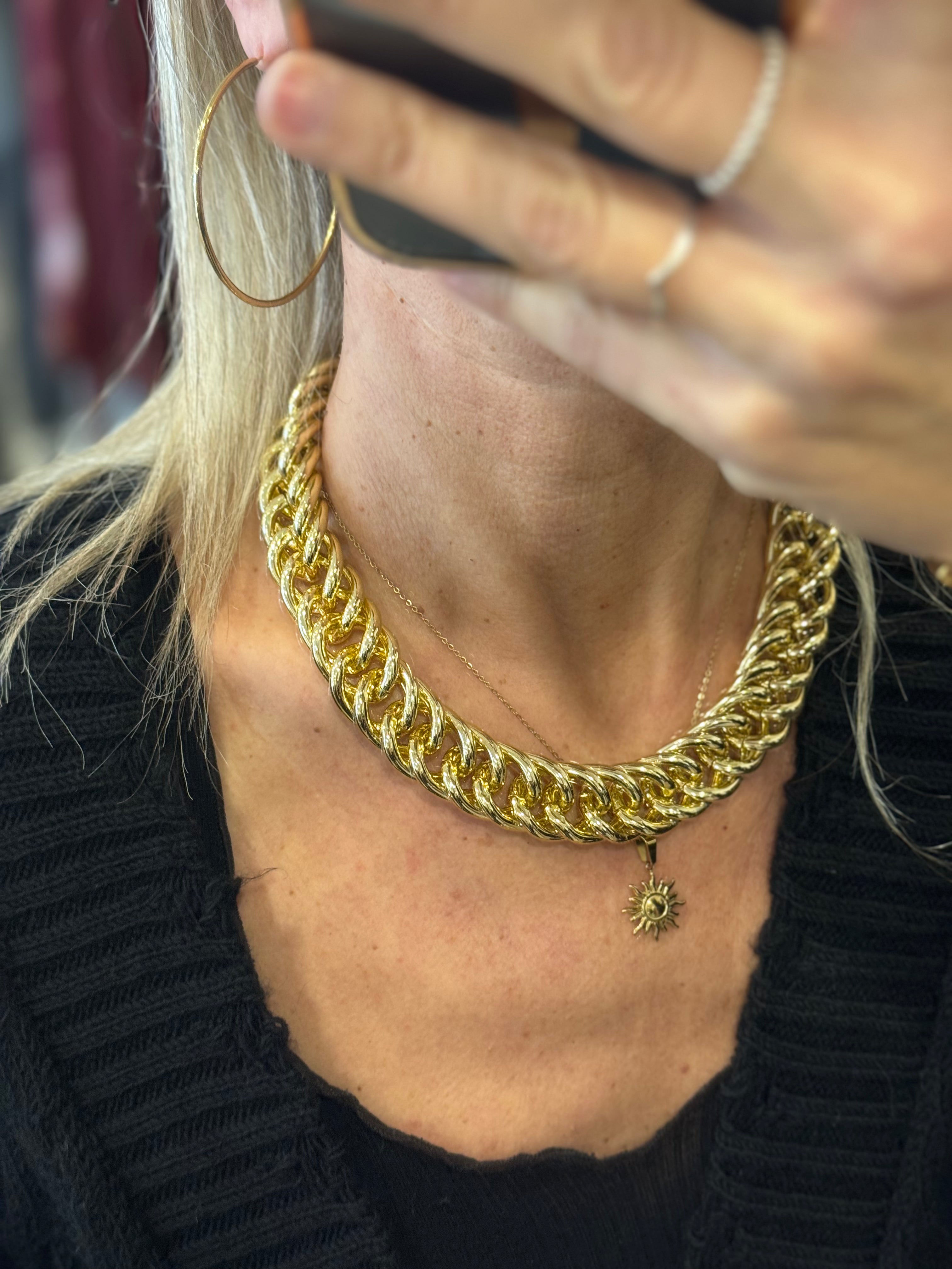 Collana maglia doppia