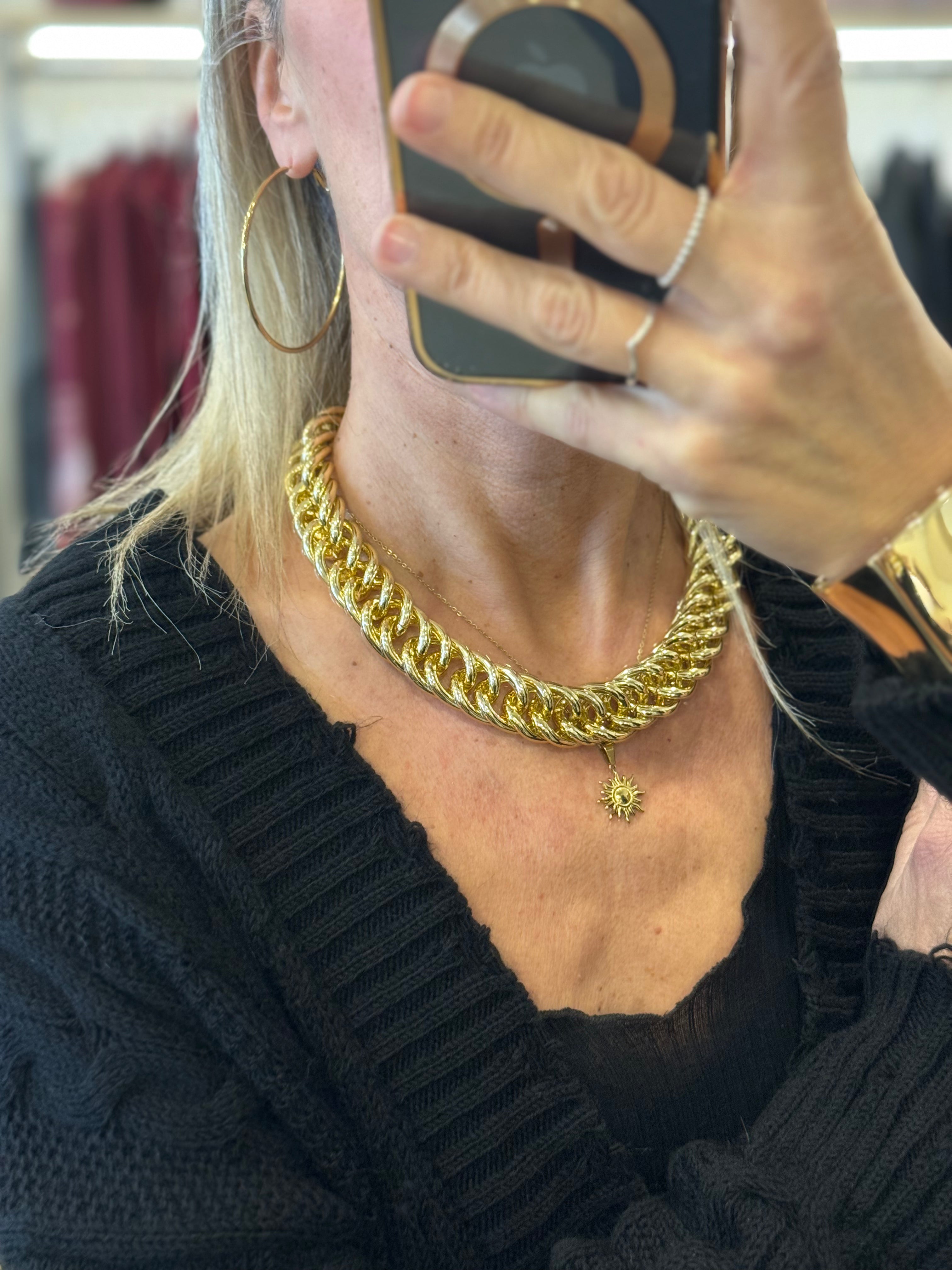 Collana maglia doppia