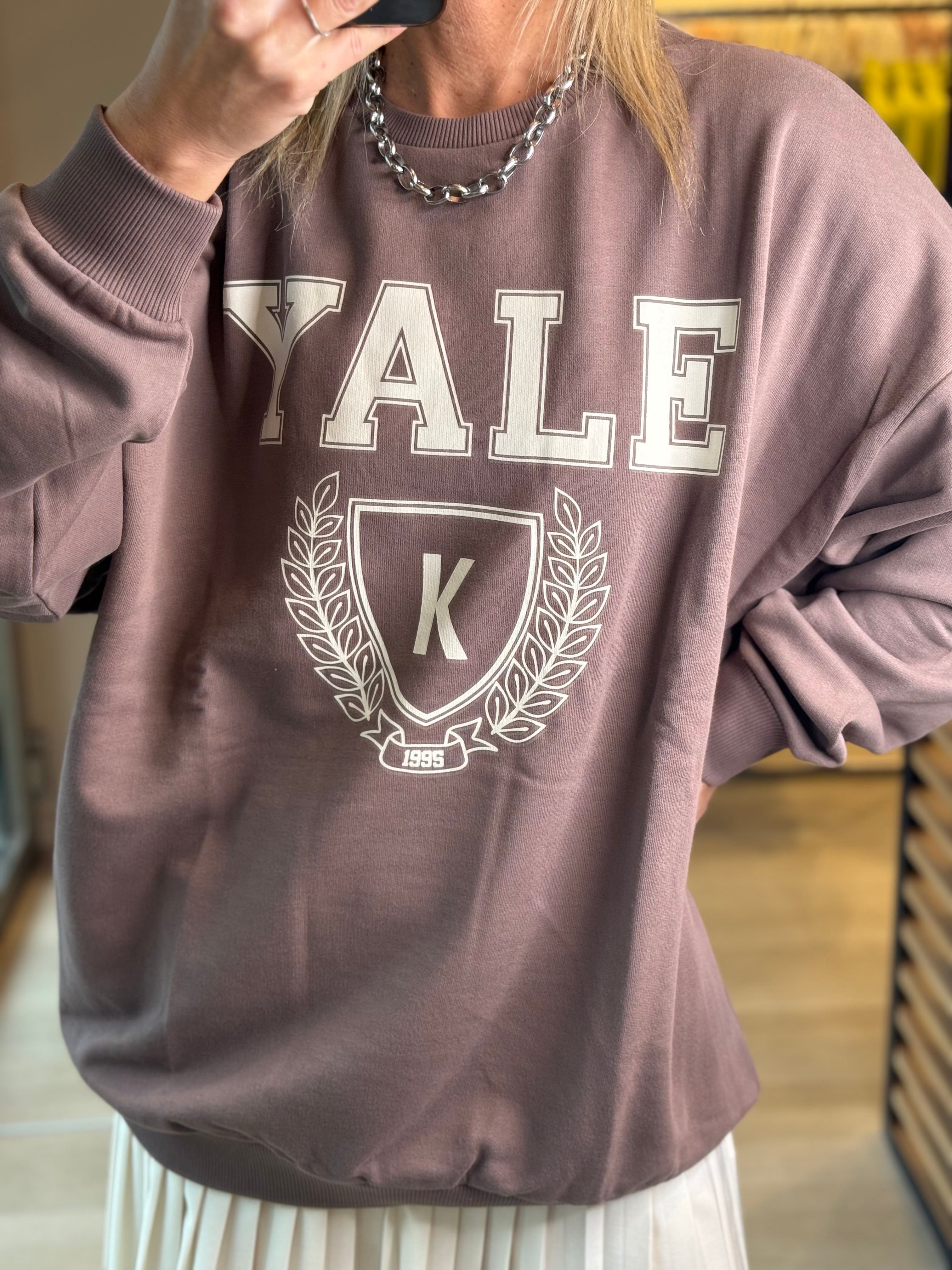 Felpa Over Yale Kontatto