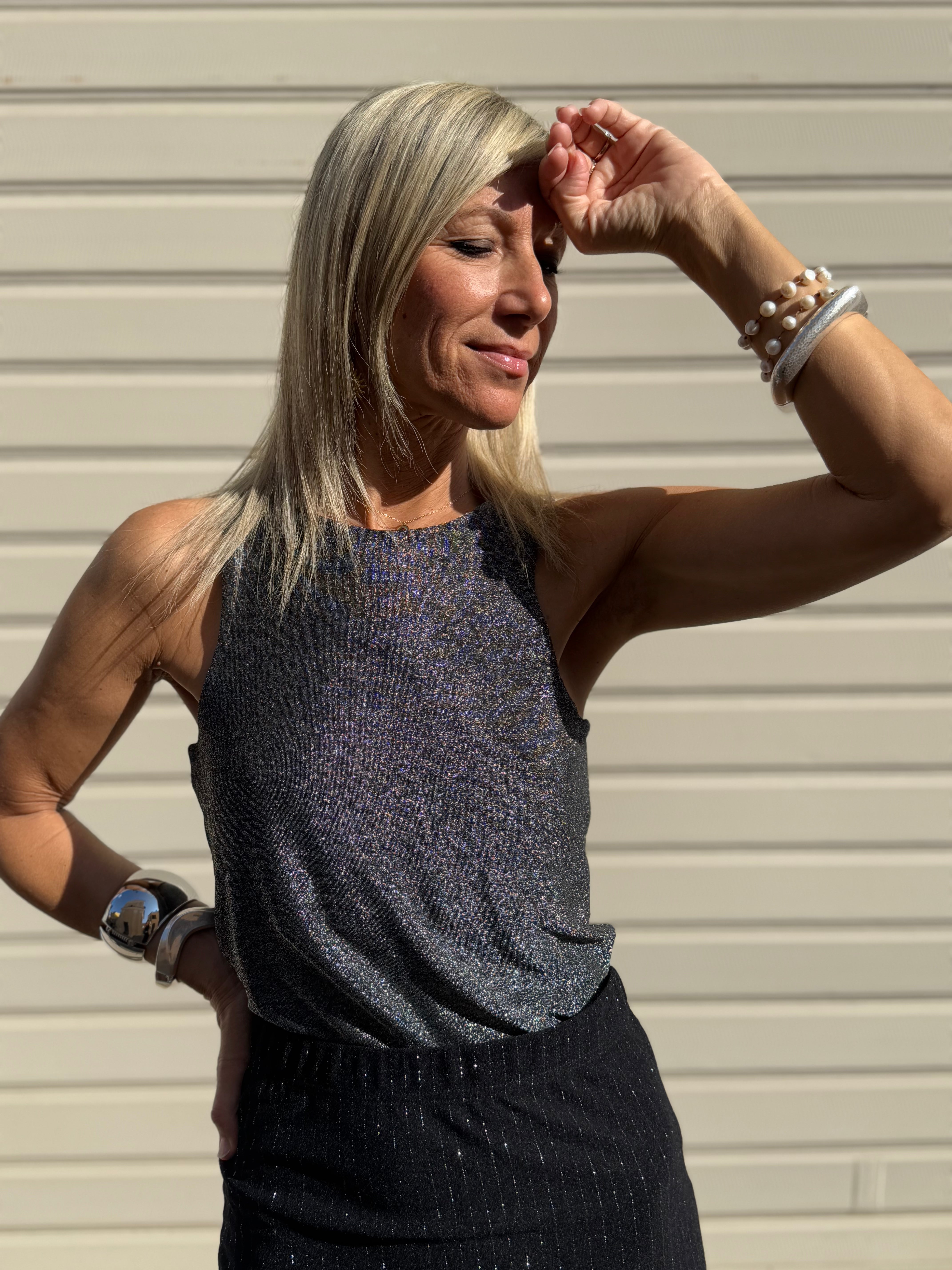 Canotta americana glitter
