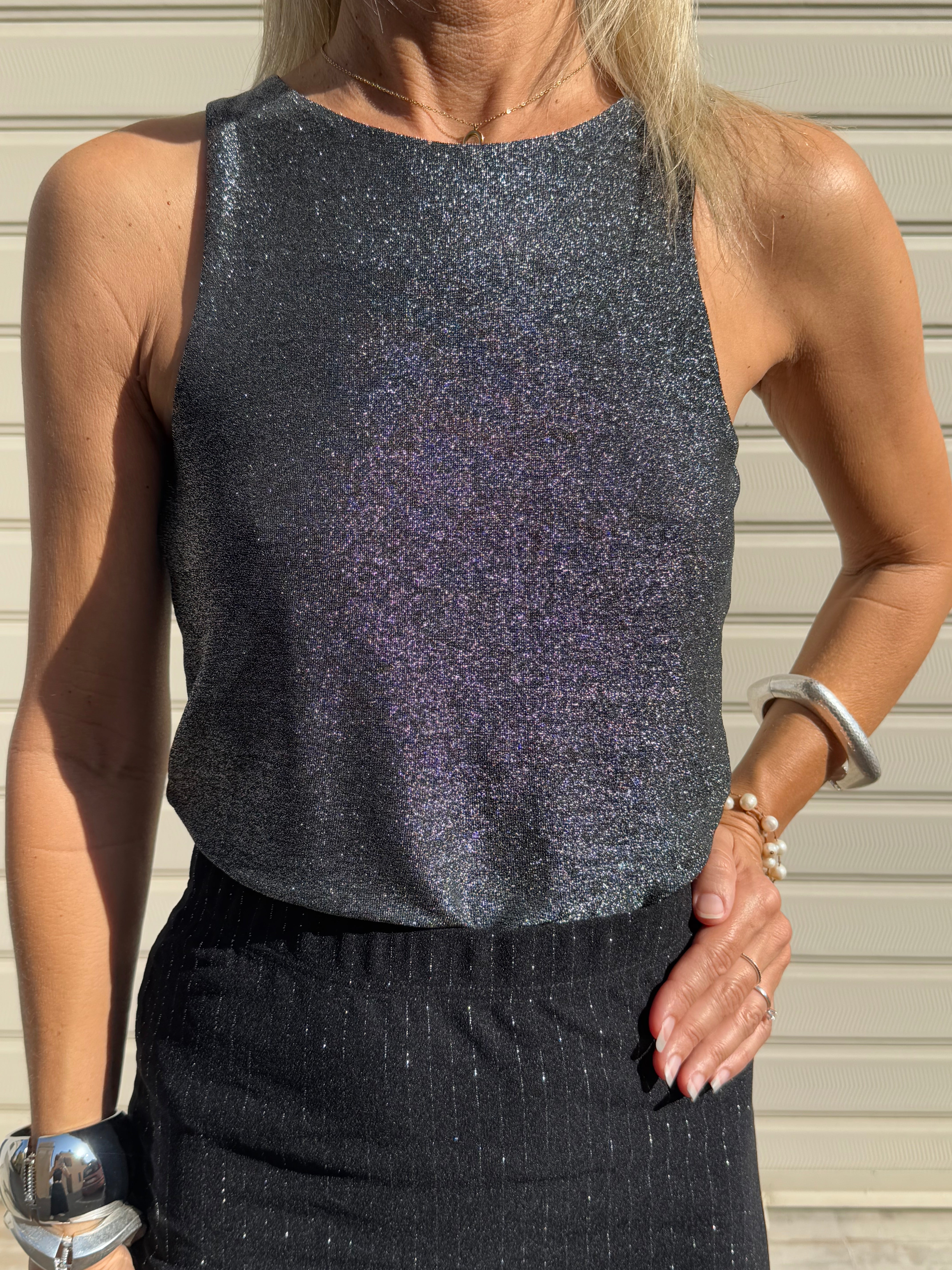 Canotta americana glitter