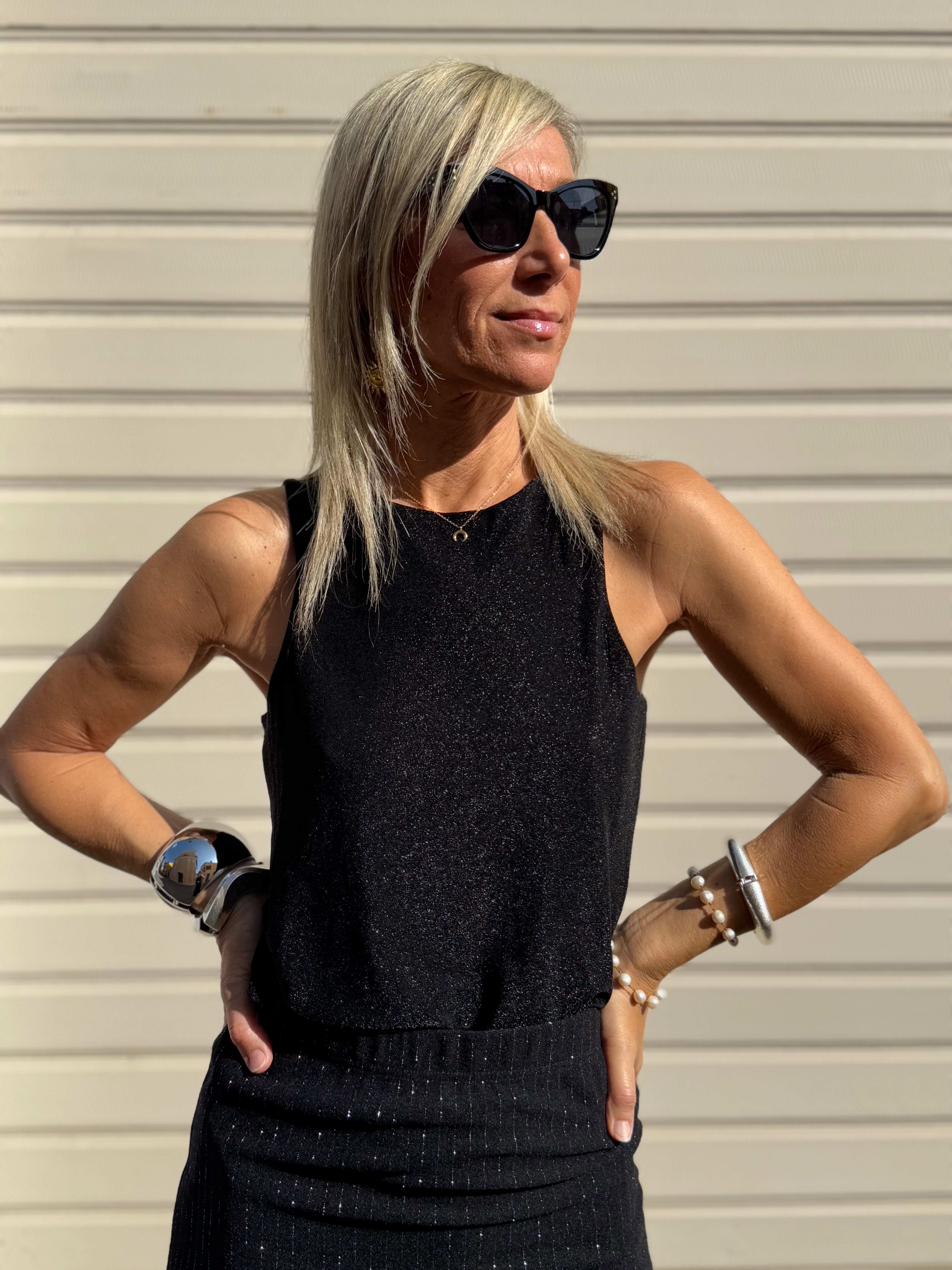 Canotta americana glitter
