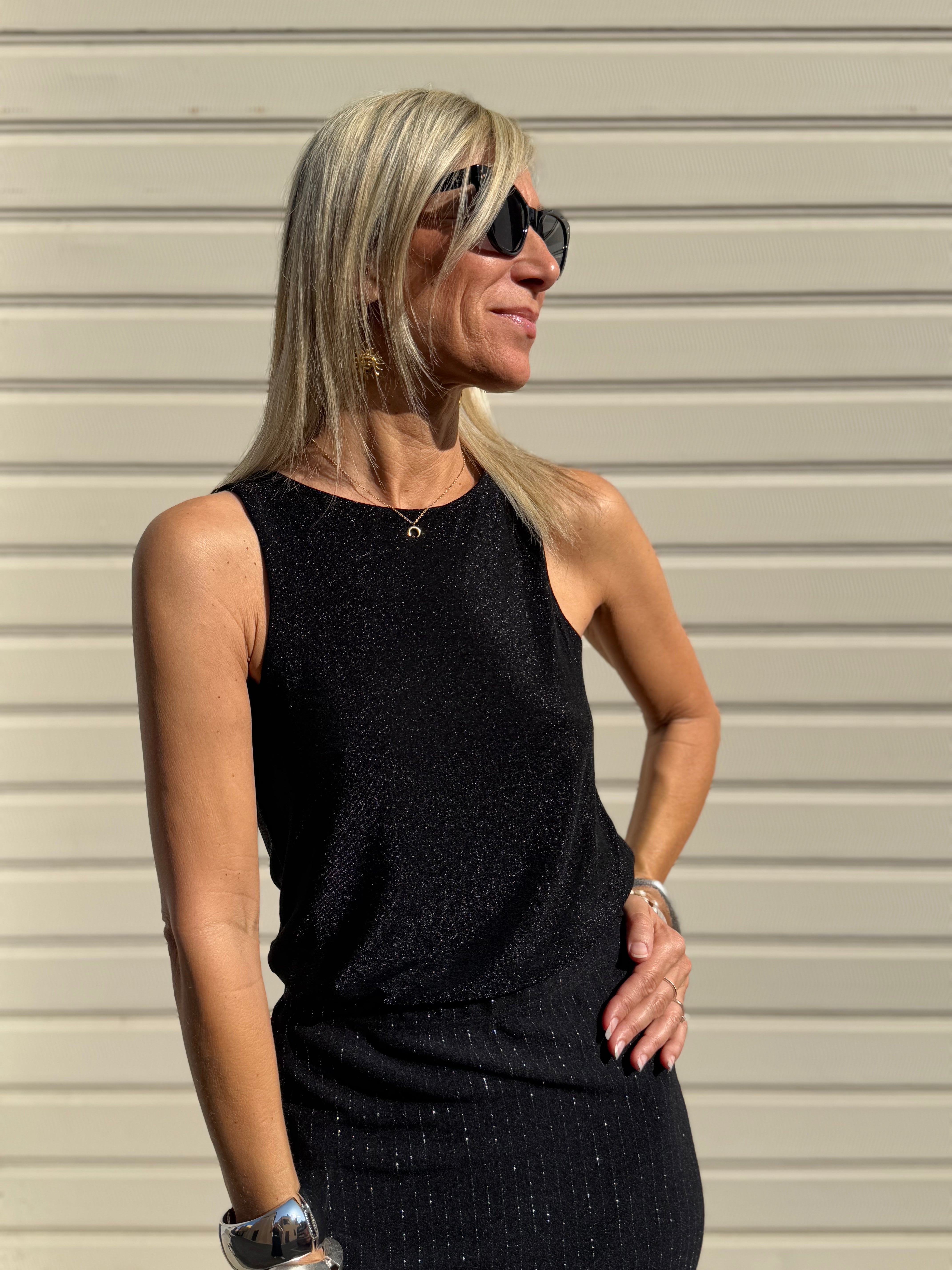 Canotta americana glitter