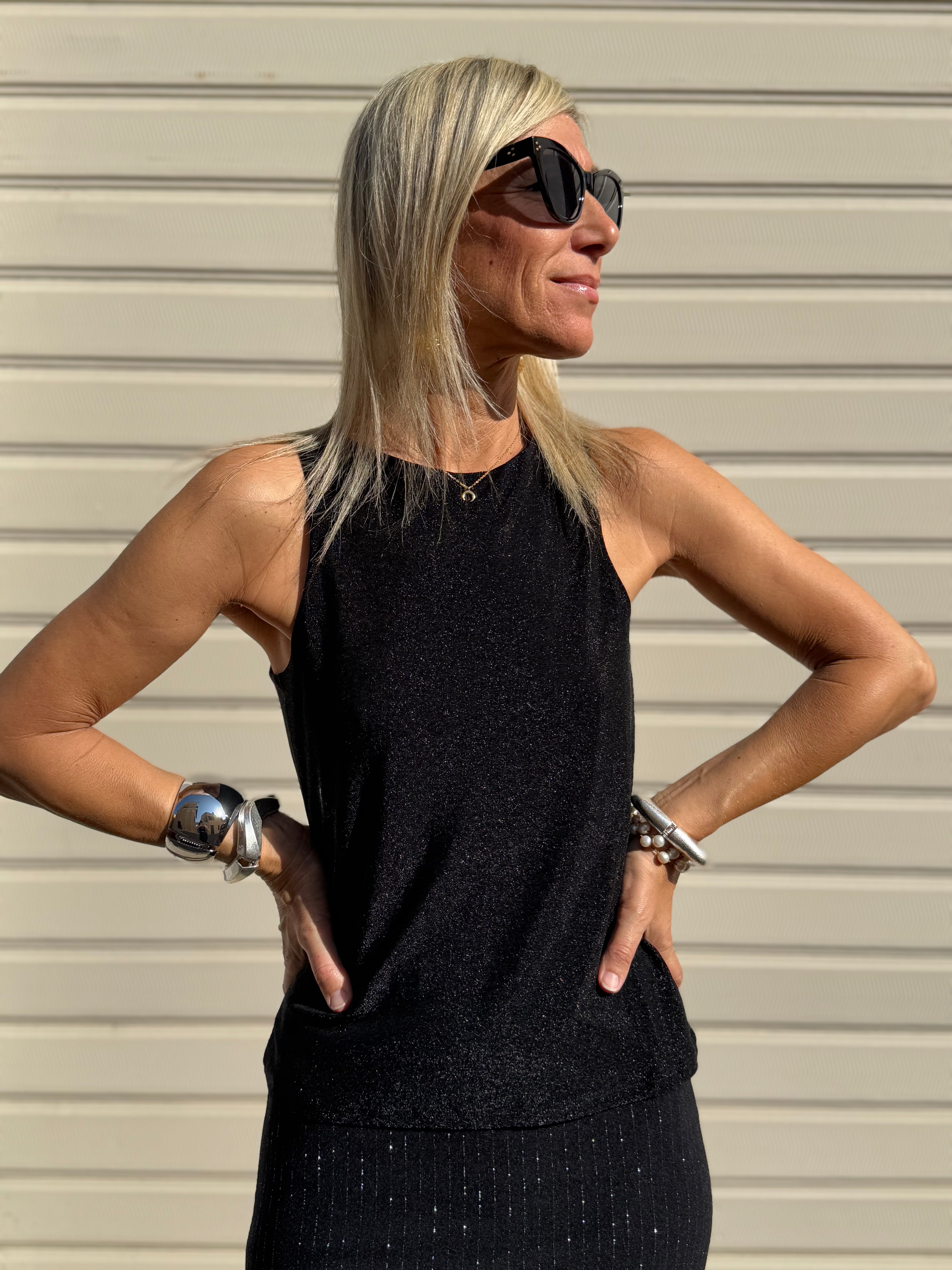 Canotta americana glitter