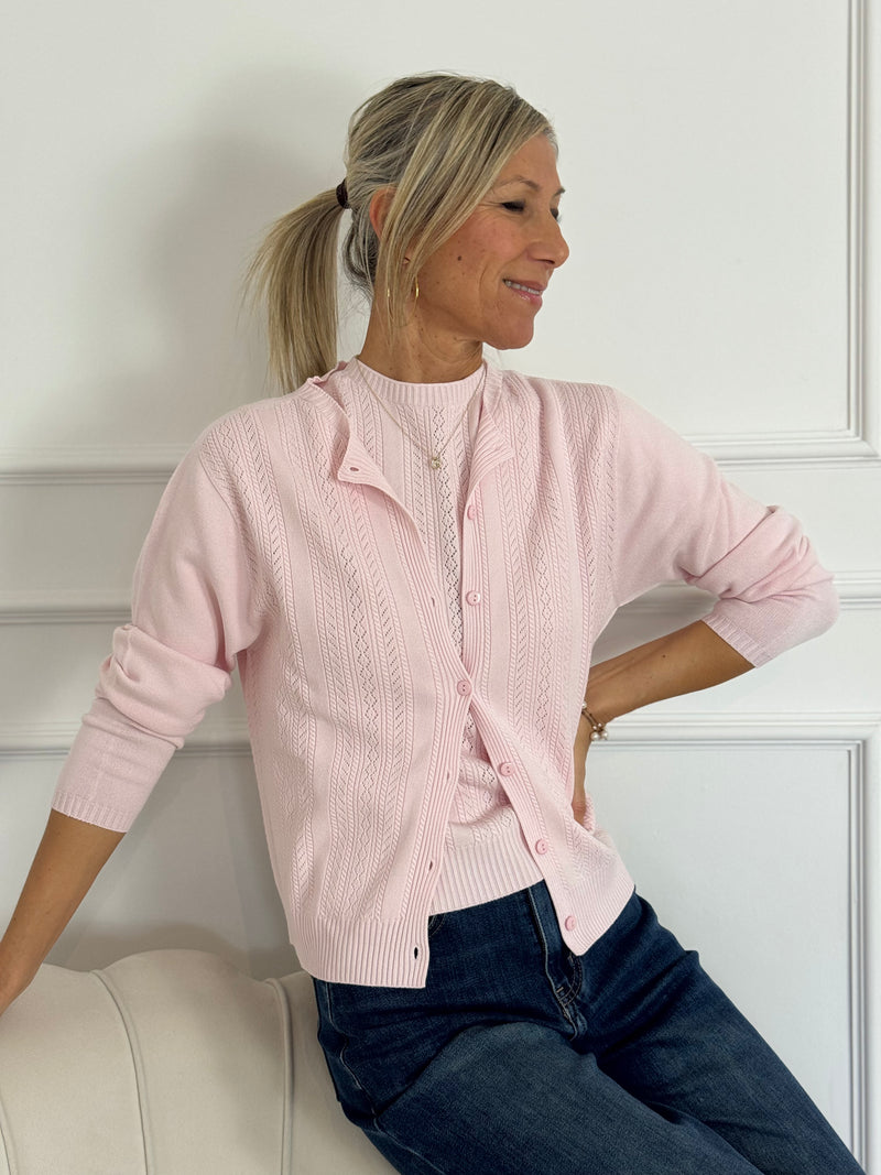 Cardigan traforato kontatto