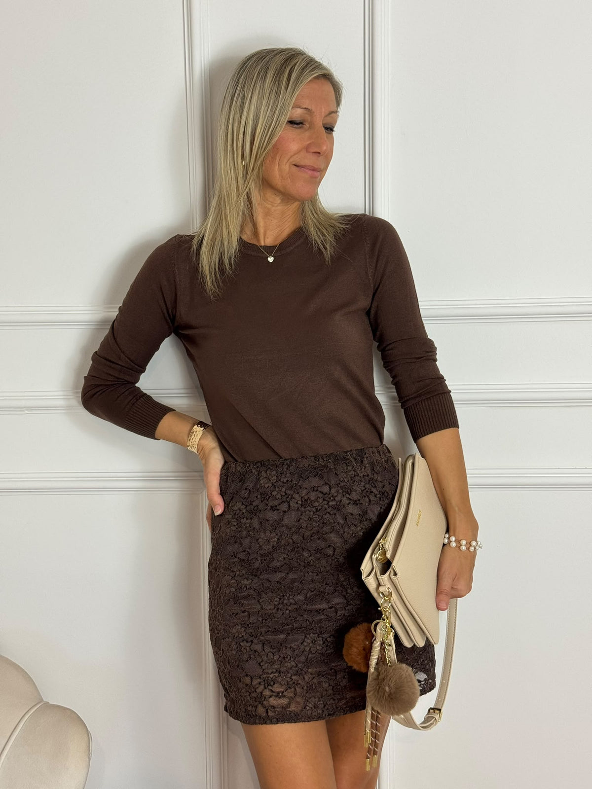 Minigonna pizzo adora
