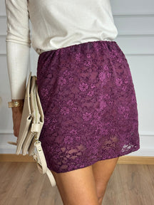 Minigonna pizzo adora