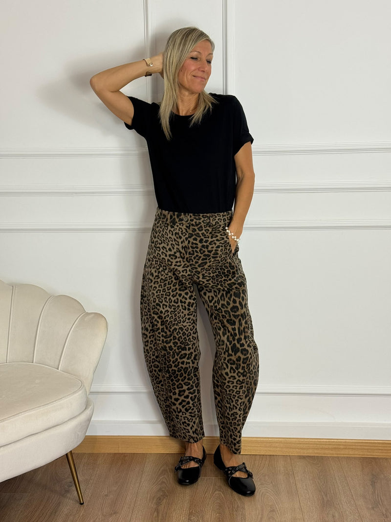 Pantalone barrel maculato imperial