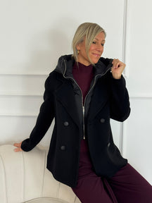 Cappotto corto cappuccio mimì