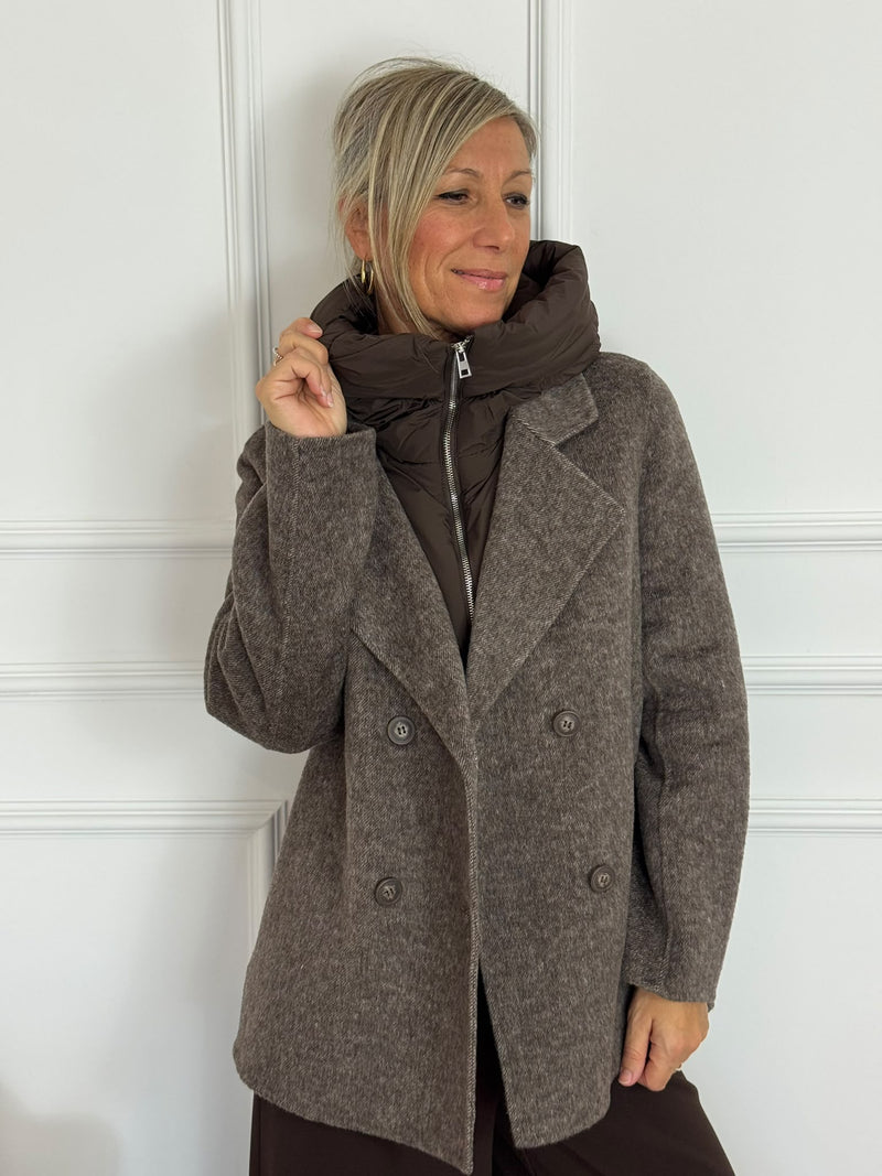 Cappotto corto cappuccio mimì