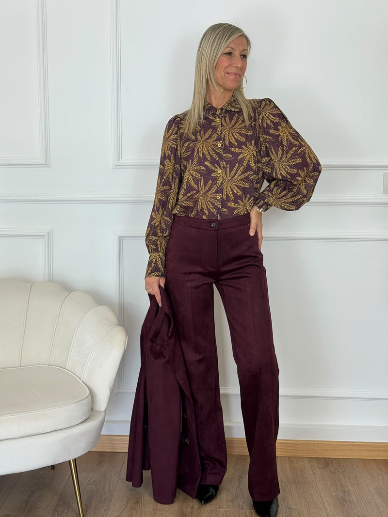 Pantalone suede mimì