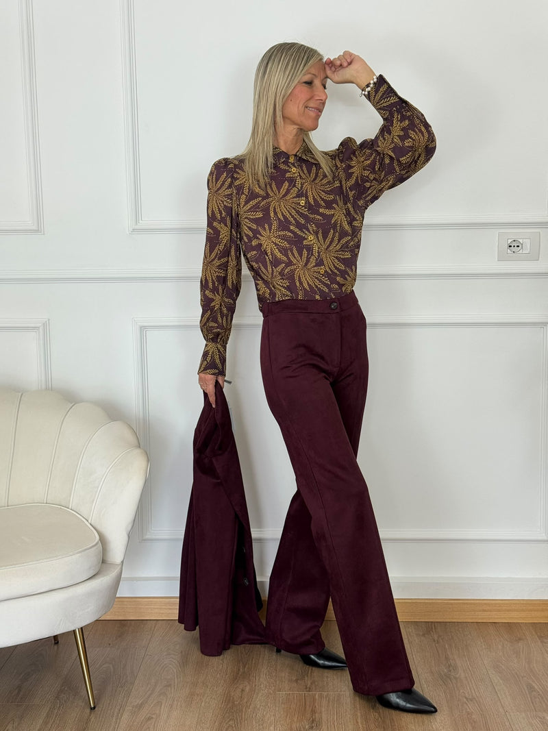 Pantalone suede mimì