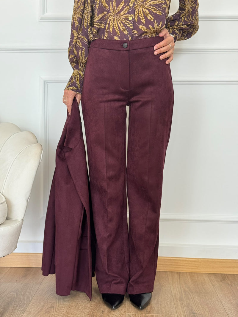 Pantalone suede mimì