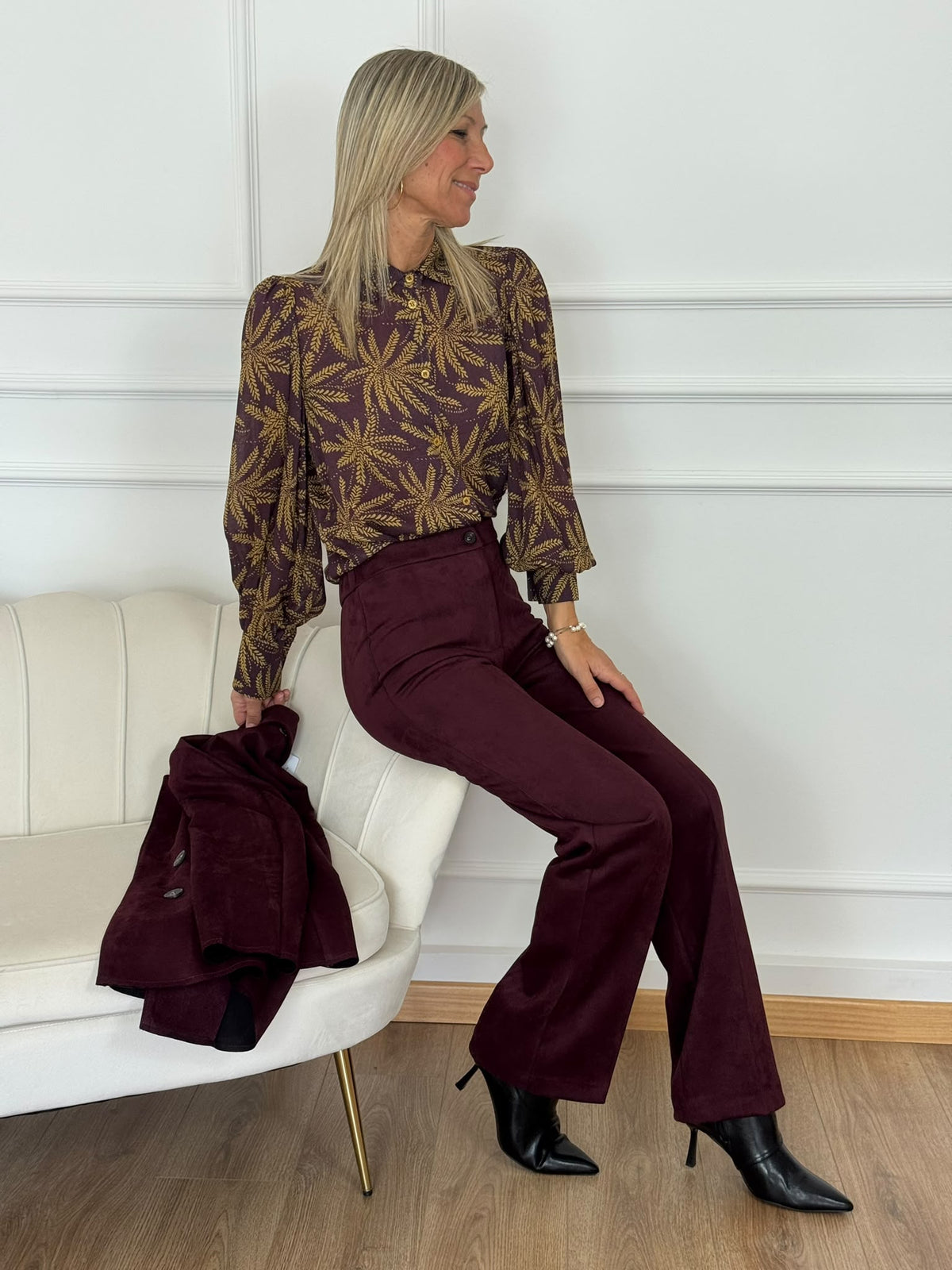 Pantalone suede mimì