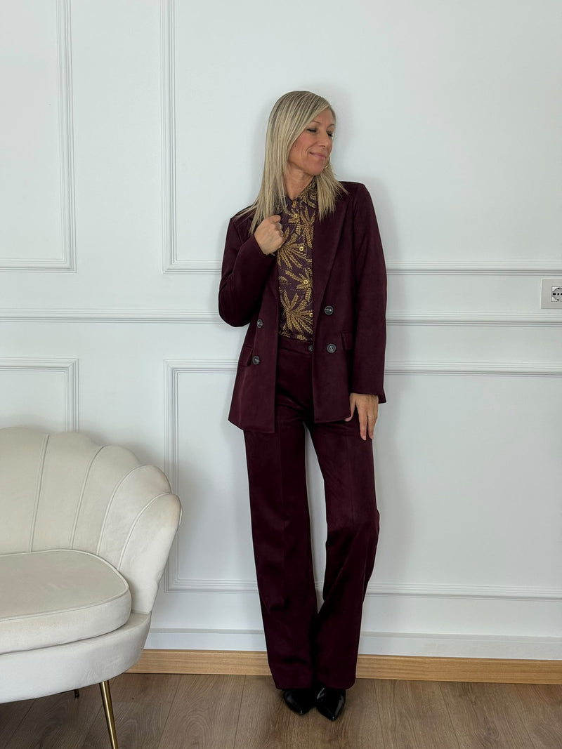 Giacca suede mimì