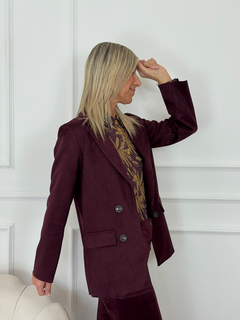 Giacca suede mimì