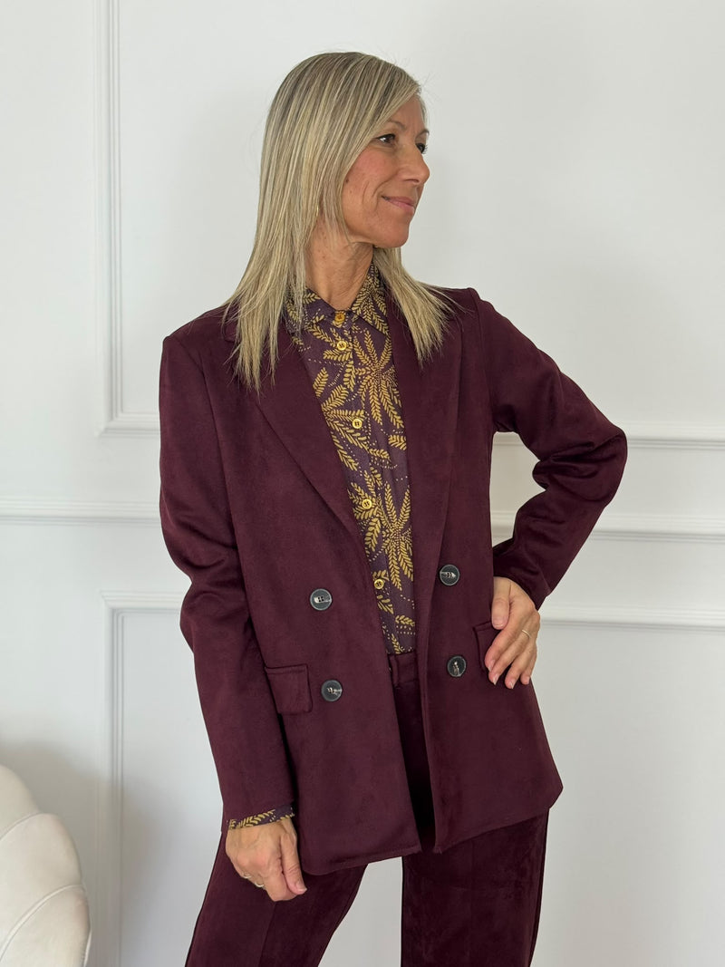 Giacca suede mimì