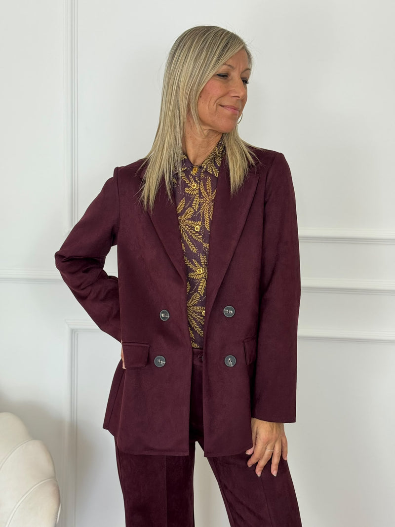 Giacca suede mimì
