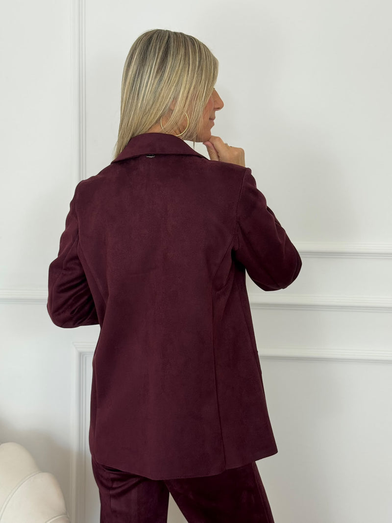 Giacca suede mimì