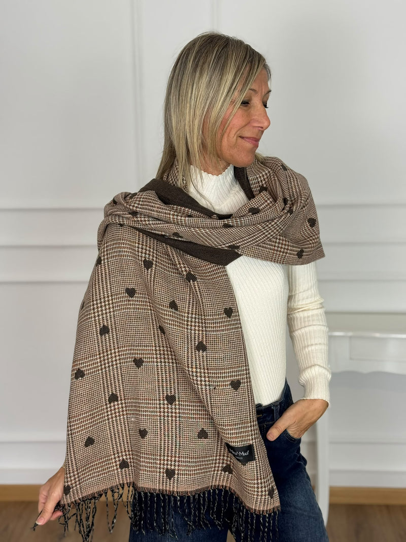 Sciarpa cuoricini mimì