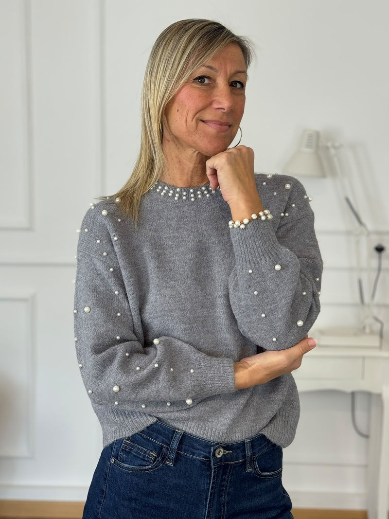 Maglione perle mimì