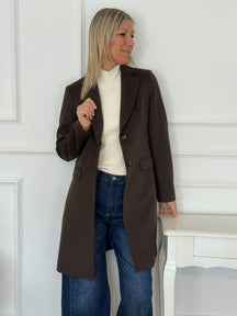 Cappotto midi due bottoni artigli