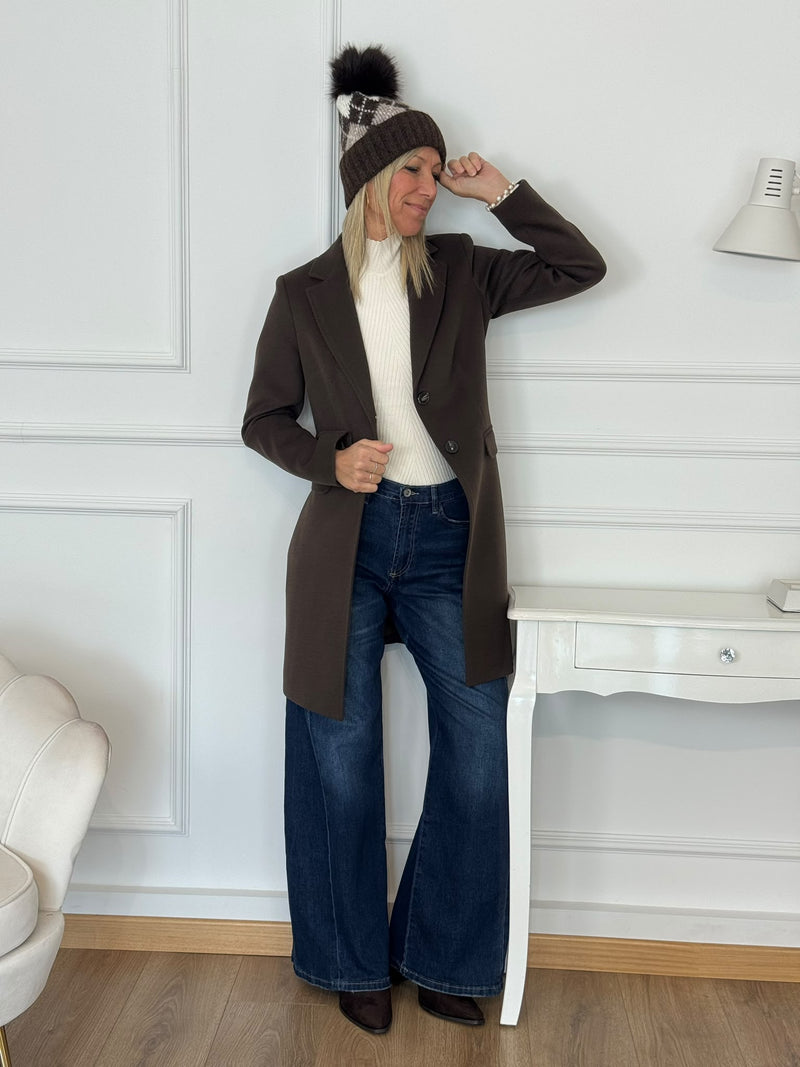 Cappotto midi due bottoni artigli