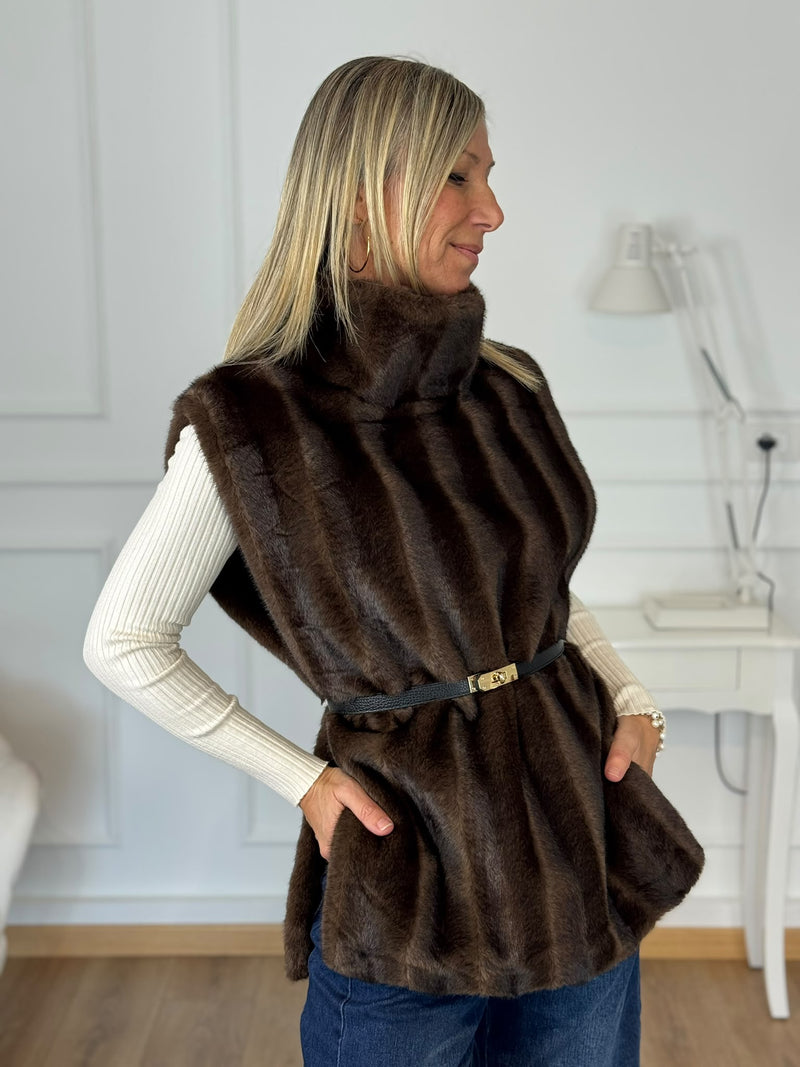 Gilet ecopelliccia kontatto