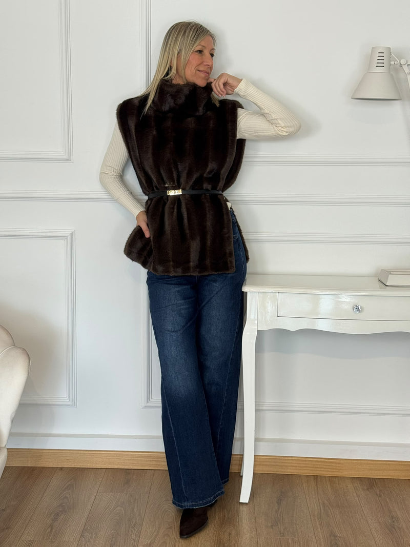 Gilet ecopelliccia kontatto