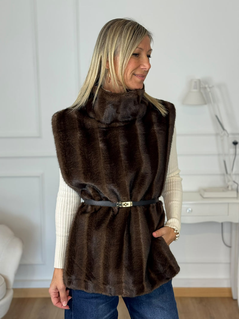 Gilet ecopelliccia kontatto